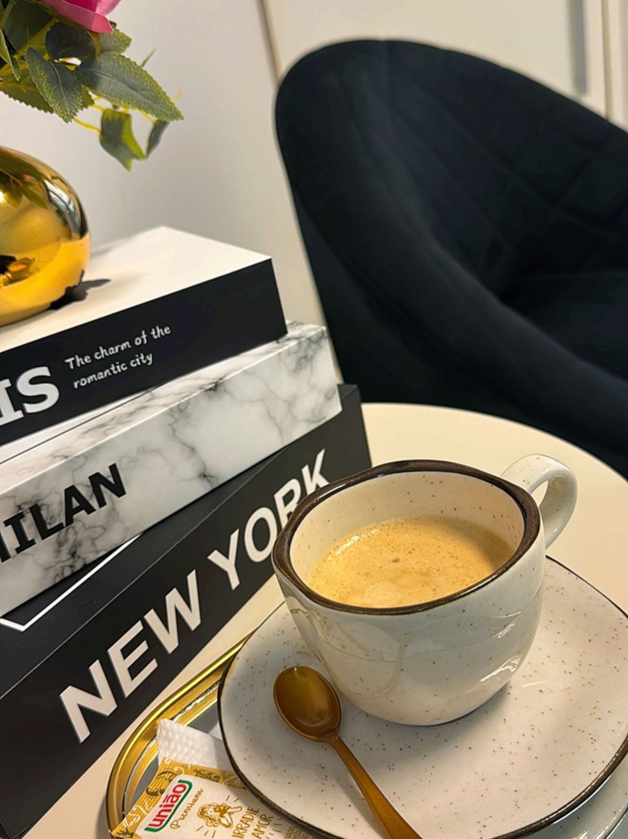 Um café enquanto espera